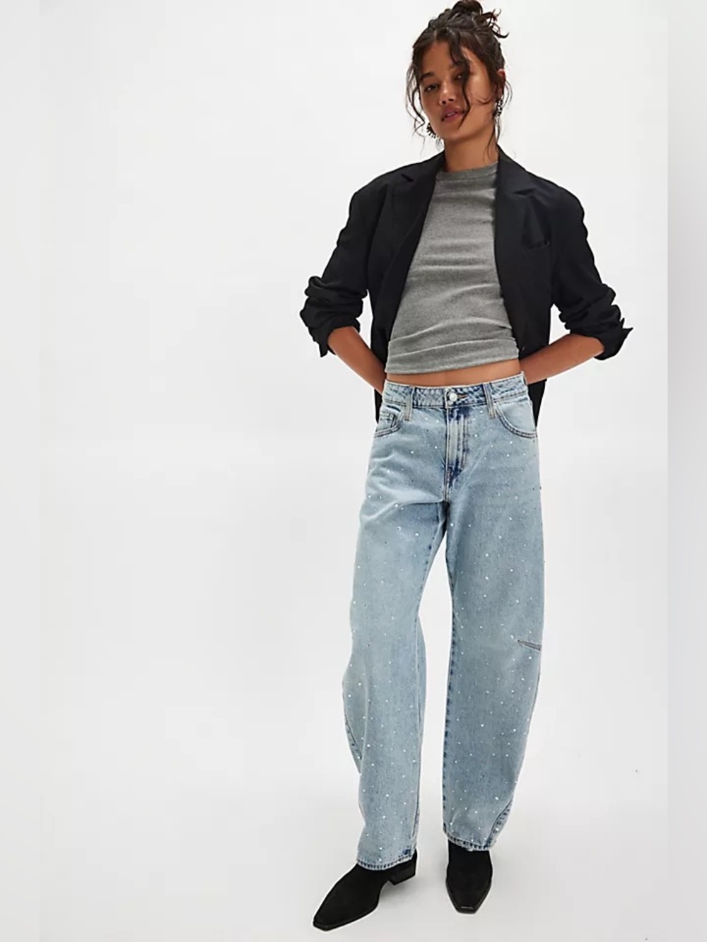 Levi’s Baggy Dad Barrel Jeans in Dazzle Me - Picture 5 of 6